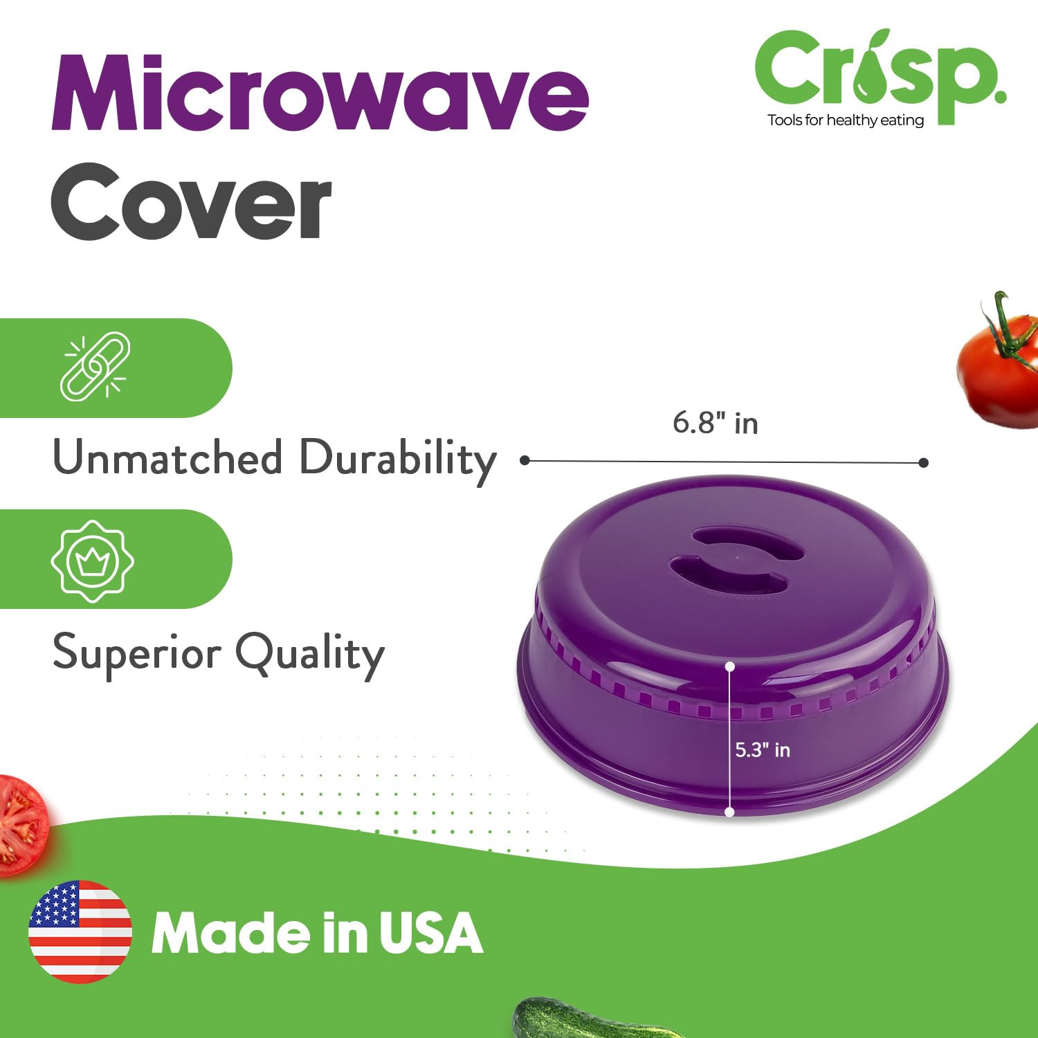 Crisp Pink Microwave Splatter Cover