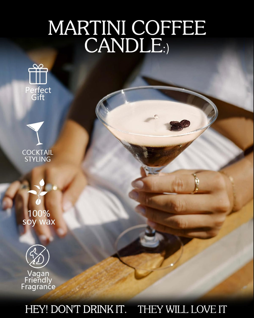 Martini Coffee Scented Candles