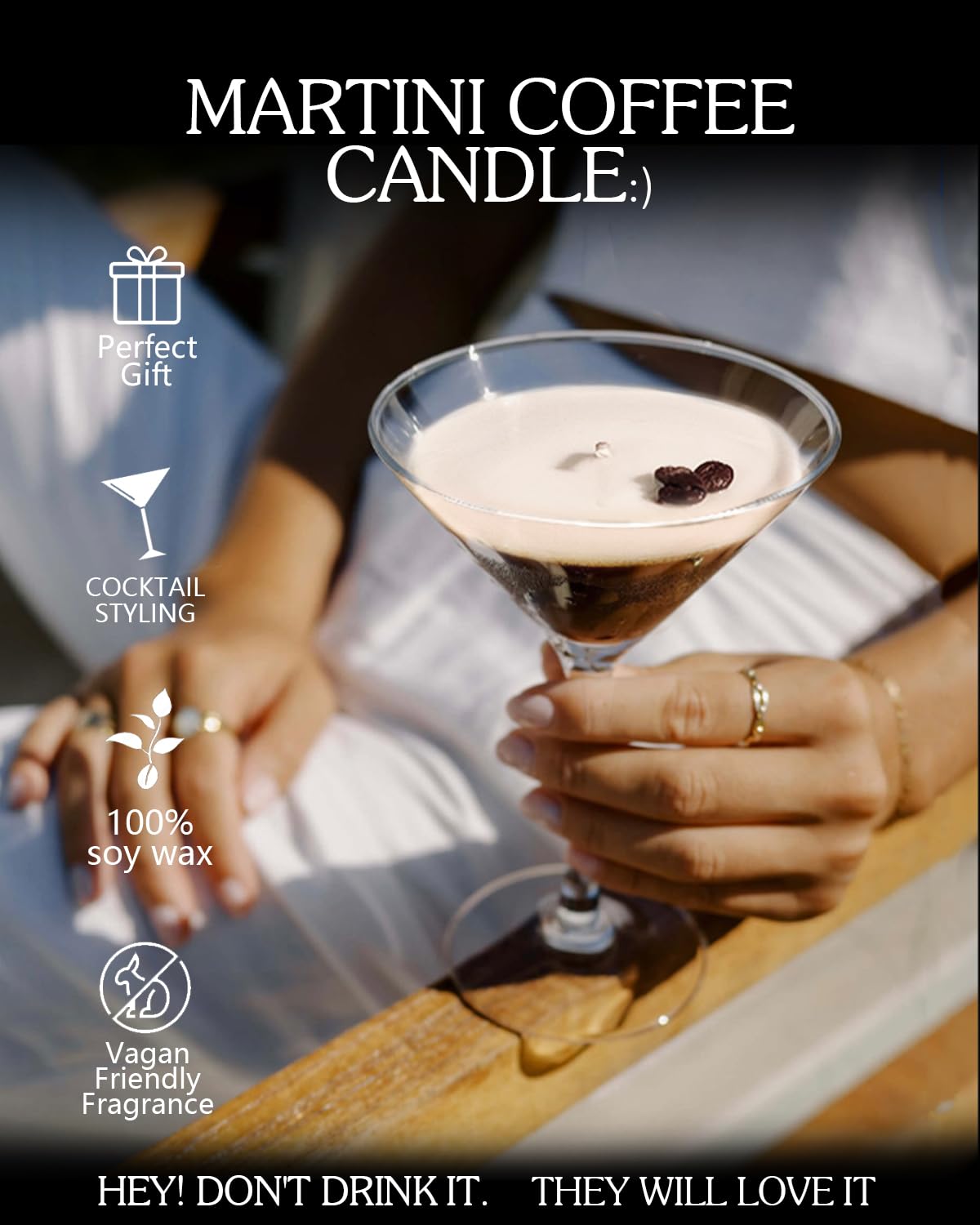 Martini Coffee Scented Candles