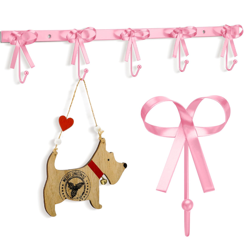 Five Bow Wall Hook Hanger for Robes Coat Hat Knot Bow Hooks Brass Wall Decorative Hooks