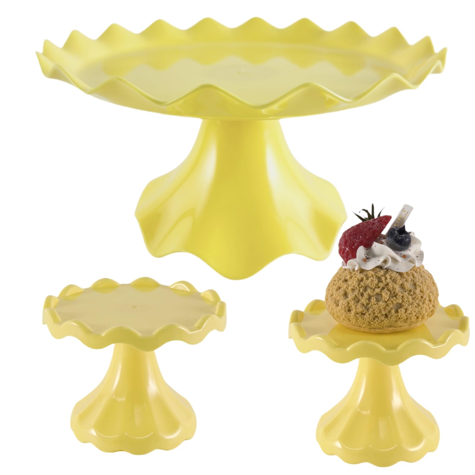 Cake Stand Set, Laced Cake Stand, Mini Cupdake Holder 3 Pcs