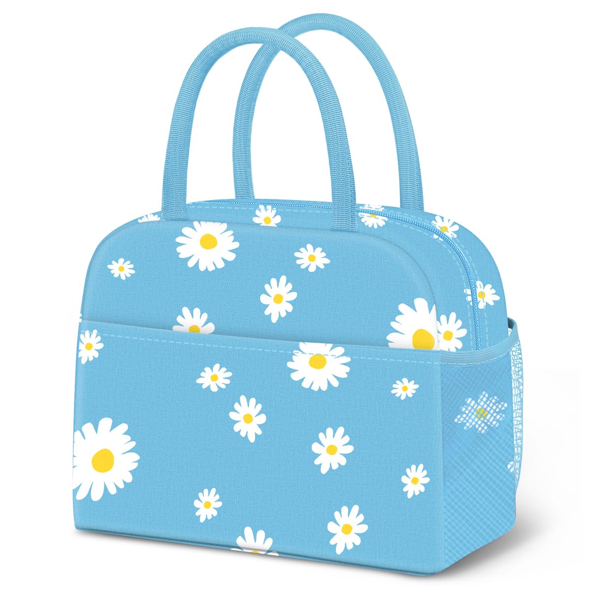 Reusable Insulated Lunch Tote Bag,Leakproof Food Handbags Case High Capacity