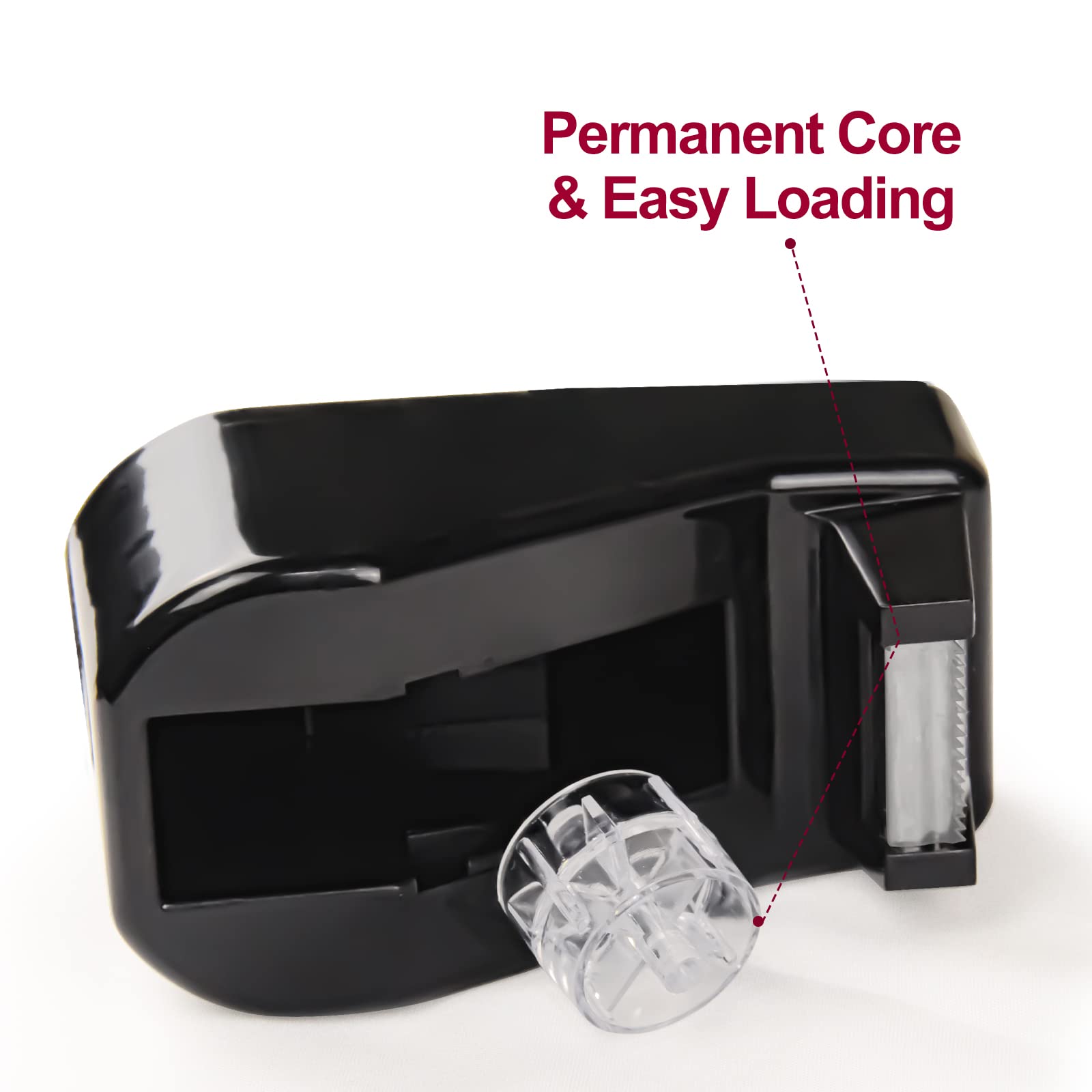 Desktop Tape Dispenser Adhesive Roll Holder with Weighted Nonskid Base, 1Pcs (Tape not Included)