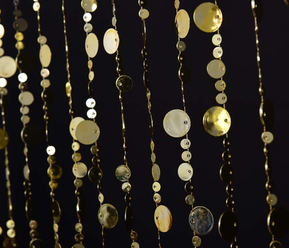 Iridescent Faux Crystal Acrylic Bubble Beaded Curtains for Doorway Room Divider Backdrop Decoration