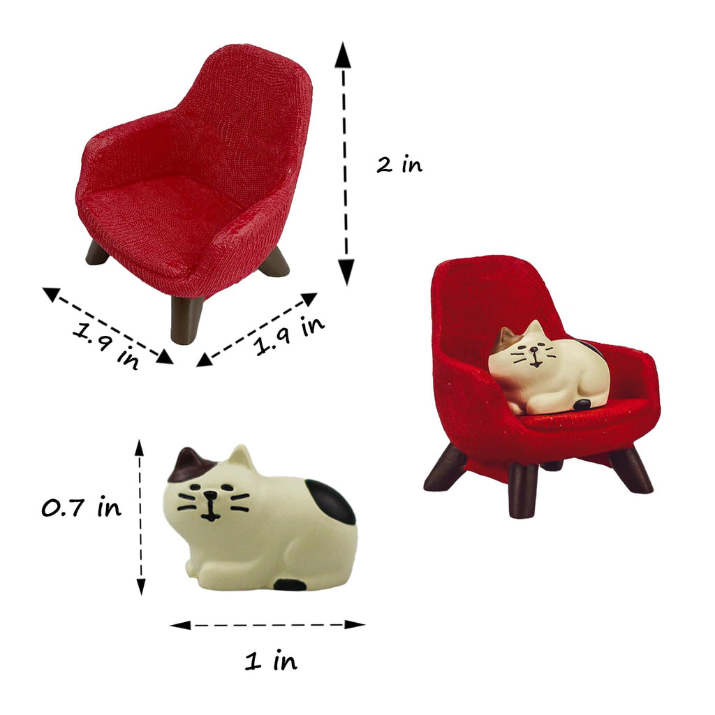 Miniature Animal Sofa Figurines