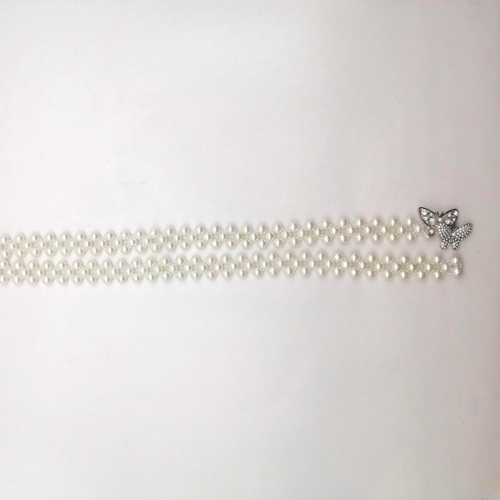 Pearl Bow Curtain Tiebacks, 2 Pack Curtain Ties Elegant Decorative Tie Backs Modern Pearl Tiebacks for Drapes Window Curtain Holdbacks for Draperies Accessories