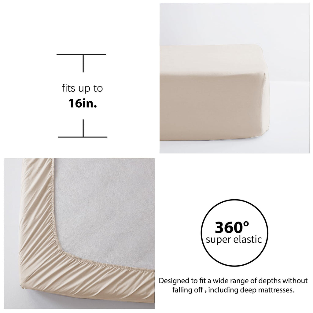 Comforter Set 7 Piece, Bed in a Bag with Sheets, All Season Ruffle Shabby Chic Bedding Sets with 1 Comforter, 2 Pillow Shams, 2 Pillowcases, 1 Flat Sheet, 1 Fitted Sheet