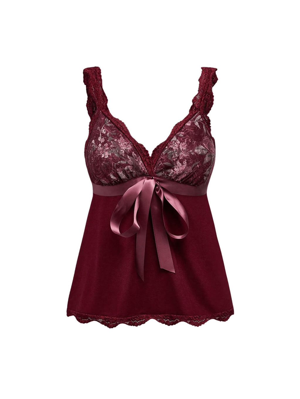 Women's Coquette Tank Tops Y2K Lace Trim Crop Top Bowknot Deep V Neck Sleeveless Camisole Blouse