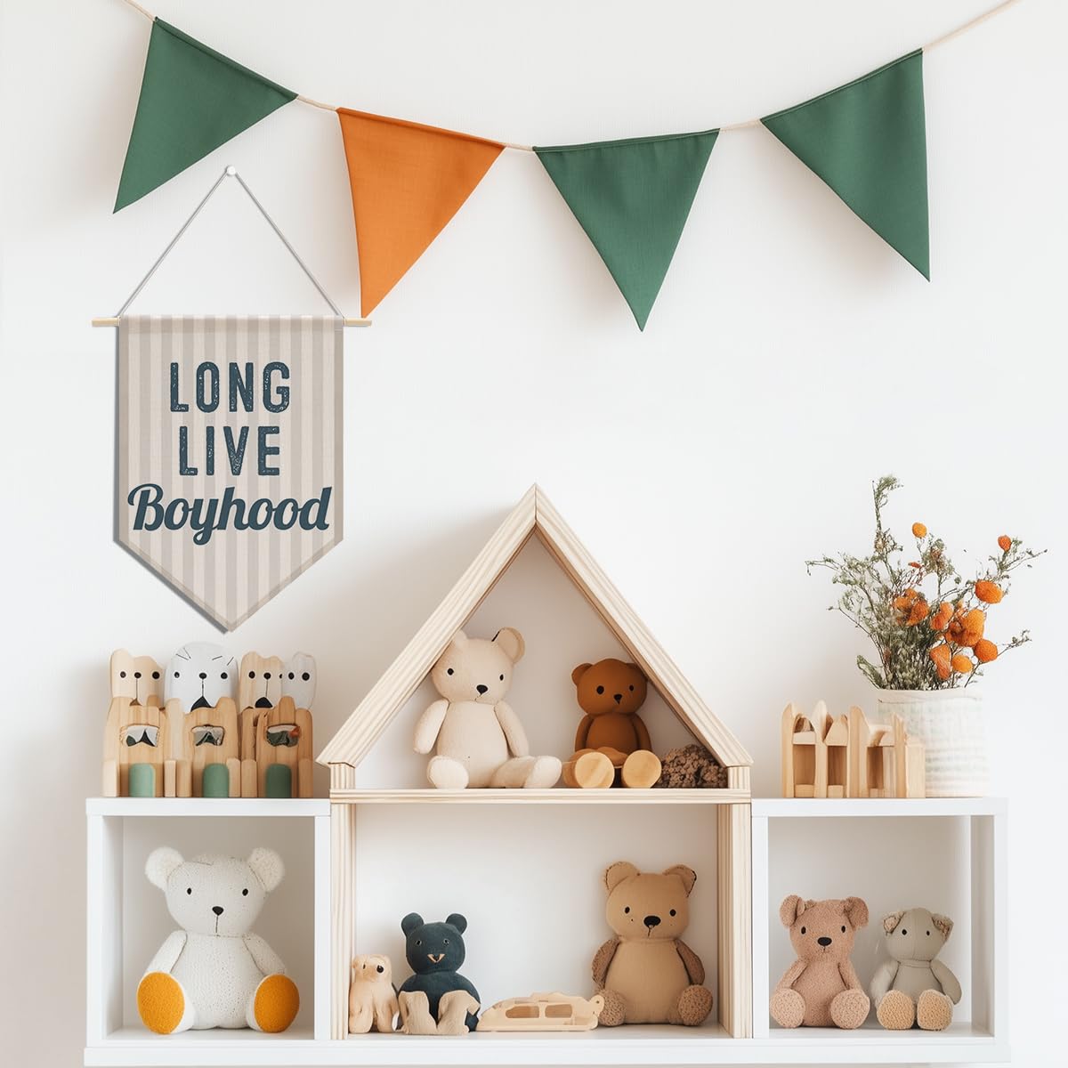 Preppy Positive Affirmations Wall Hanging Pennant Flag â€?Aesthetic Decor for Classroom, Bedroom, or Home