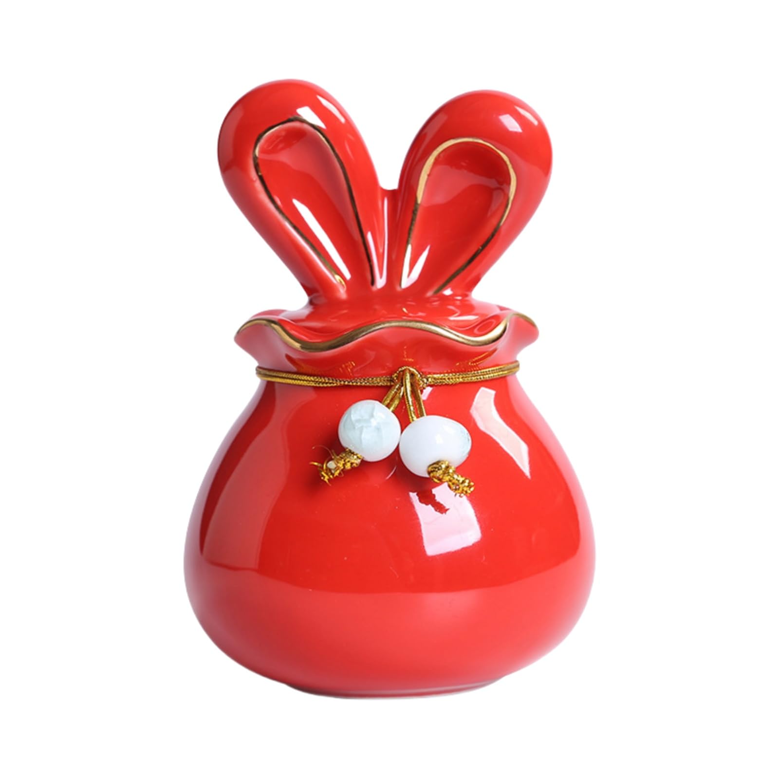 Rabbit Shaped Ceramic Storage Jar, Ceramic Jewelry Trinket Box, Storage for Ring Necklace Bracelet Earrings Rings Specie and Accessories