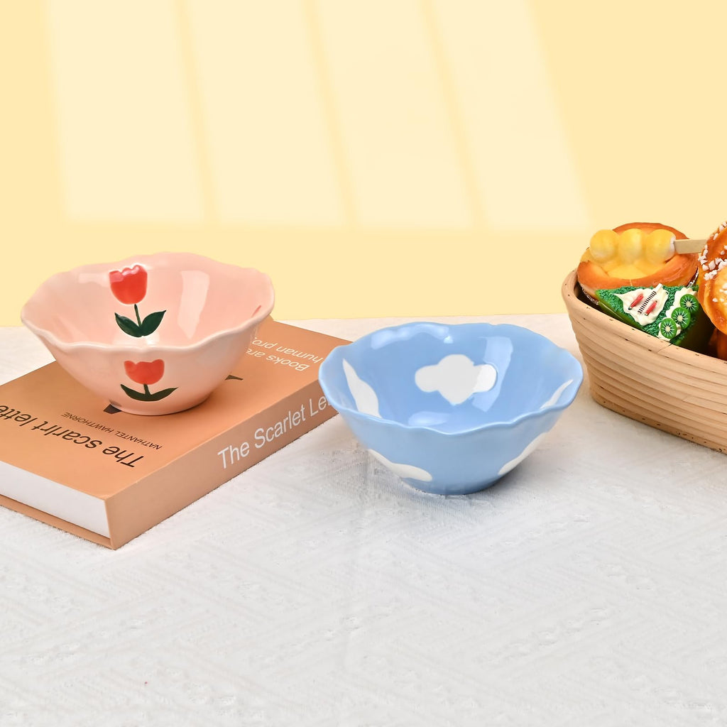 Ceramic Floral Cute Bowl
