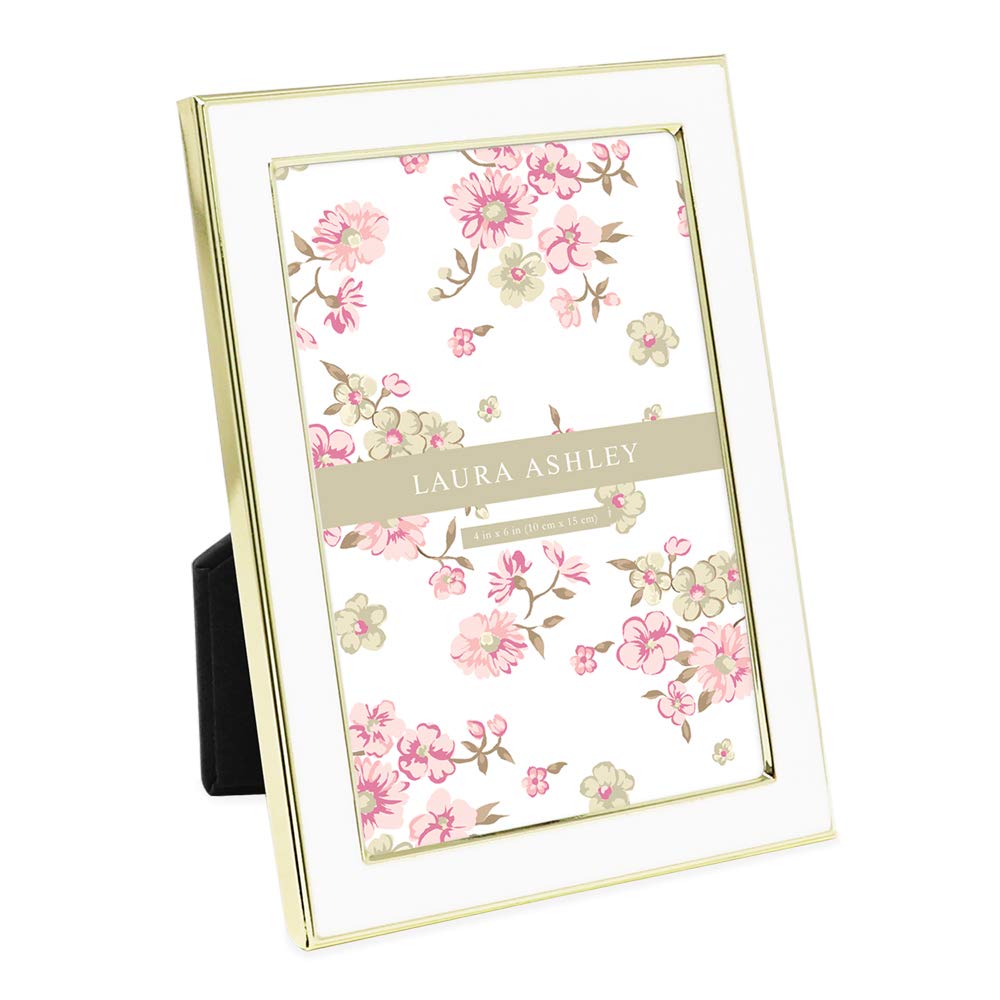 Enamel Picture Frame - Metal Edge with Easel, for Countertop, Counterspace, Tabletop Display, Bookshelf, Desk, Wall Décor, Photo Gallery