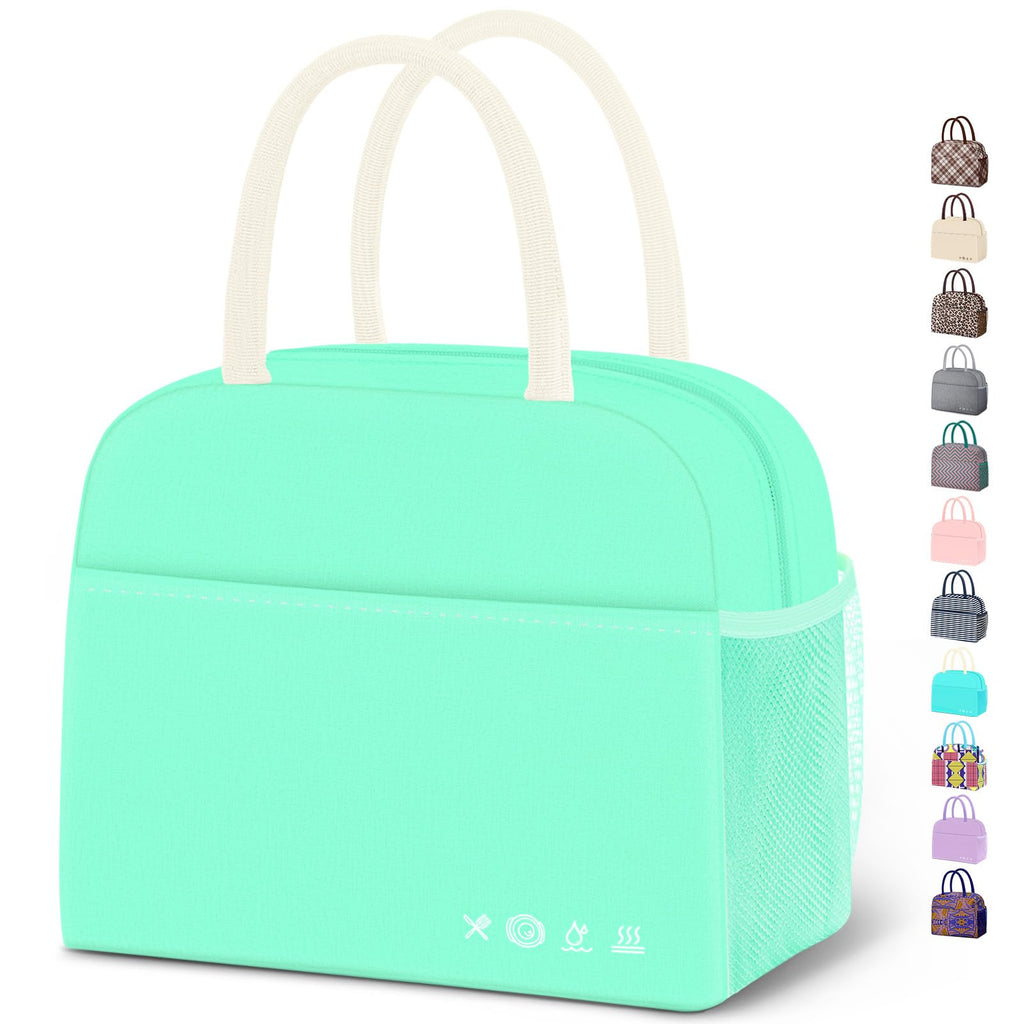 Reusable Insulated Lunch Tote Bag,Leakproof Food Handbags Case High Capacity