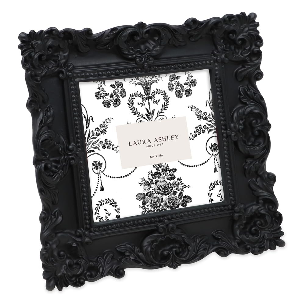 Resin Picture Frame â€?Handcrafted Floral Design with Easel for Tabletop and Wall Display