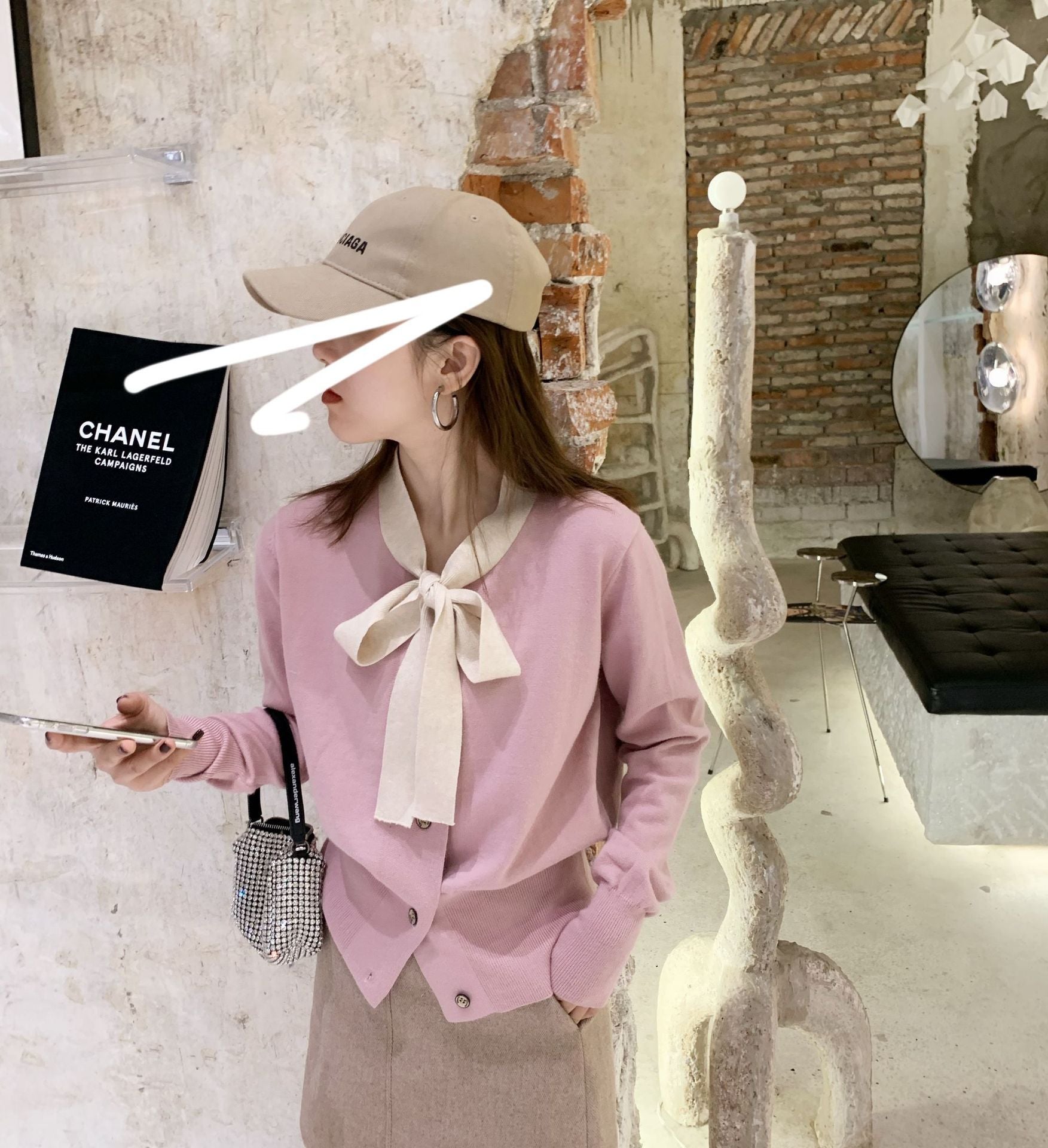 Women's Bow Knit Top