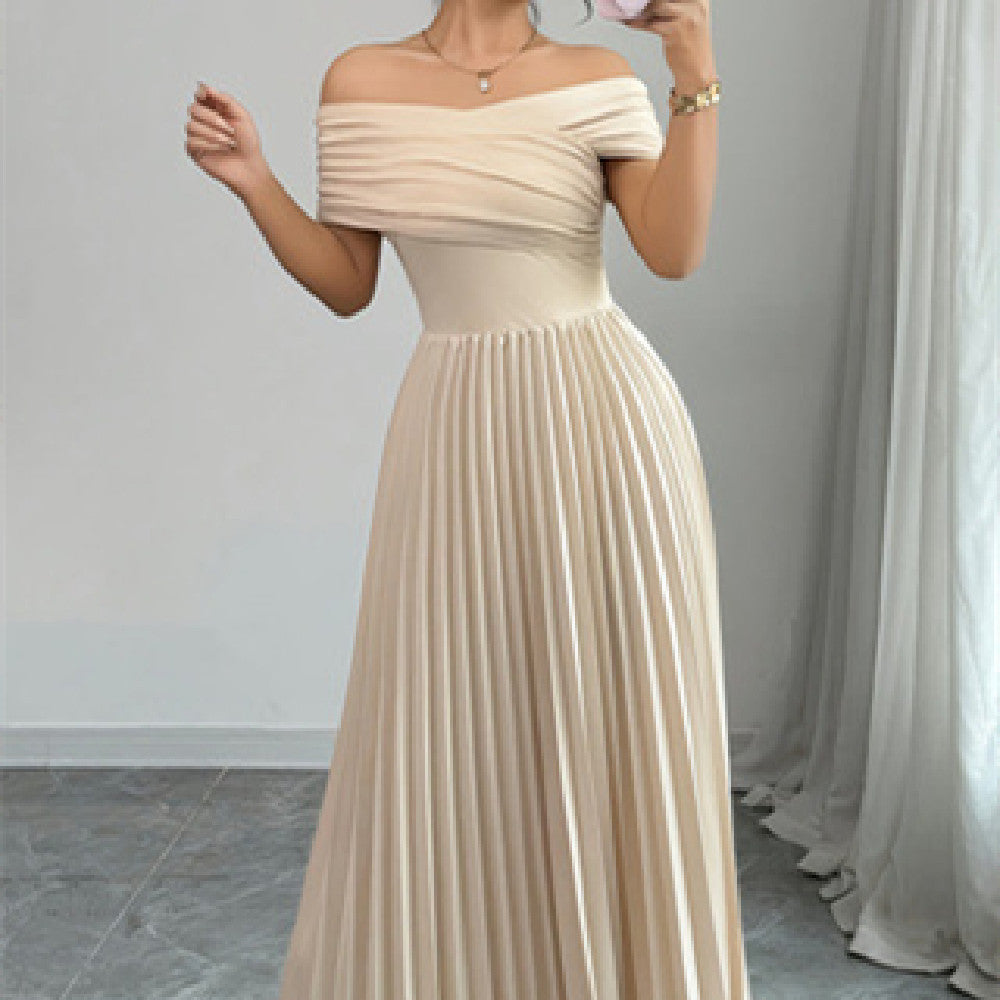 Women's Fashion Pleated French Dress