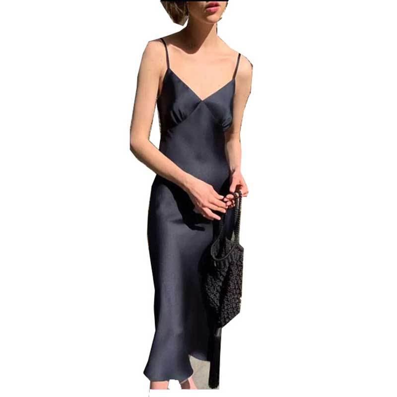 Ladies Silk Slim Fit Dress