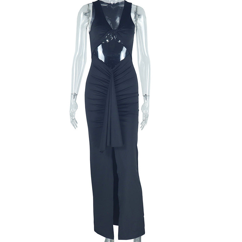 Sexy Hollow-out Camisole Ribbon Dress