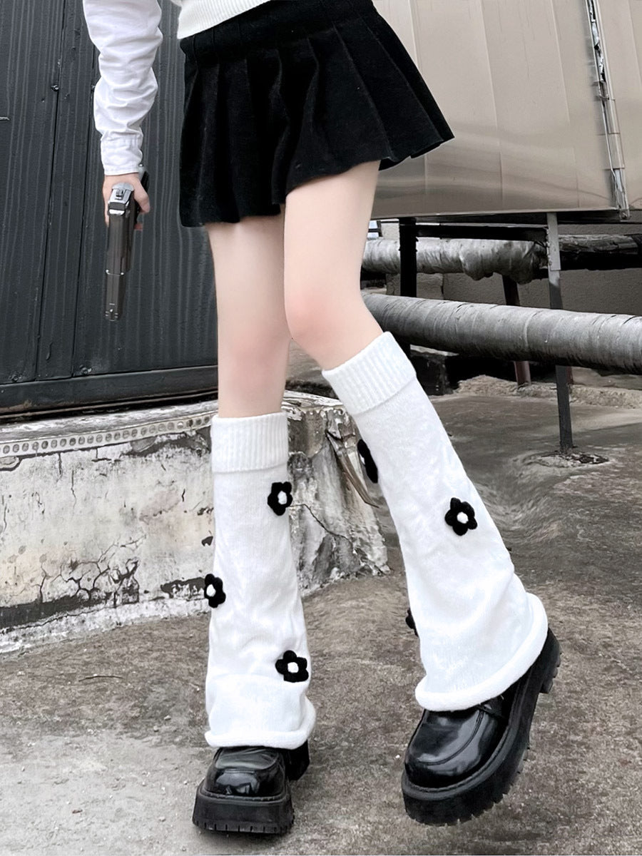 Y2kFlowers Girls Medium Leg Socks