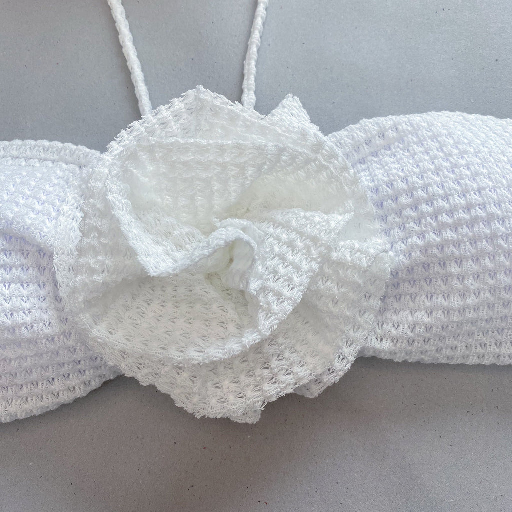 Flower 3D Split Women's Swimsuit Three-piece Bikini