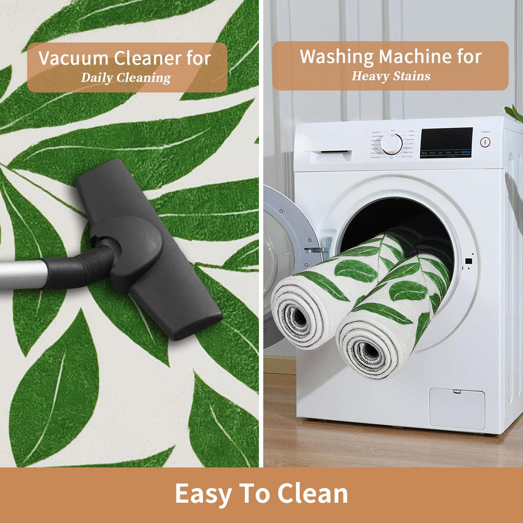 Long Bathroom Rug, Cute Coquette Absorbent Non Slip Bathroom Mat Soft Plush Washable, Decor for Bedroom Hallway Kitchen 16"×48"