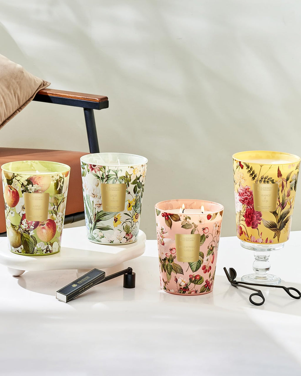 Large Soy Scented Candles, Non Toxic Natural Spring Candles 35oz 150 Hours Long Lasting Slow Burning