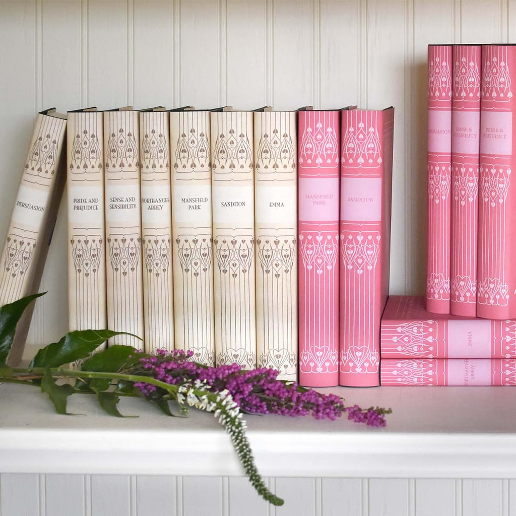 Juniper Books Jane Austen Book Set | Books & Covers Included (Pink, Standard)