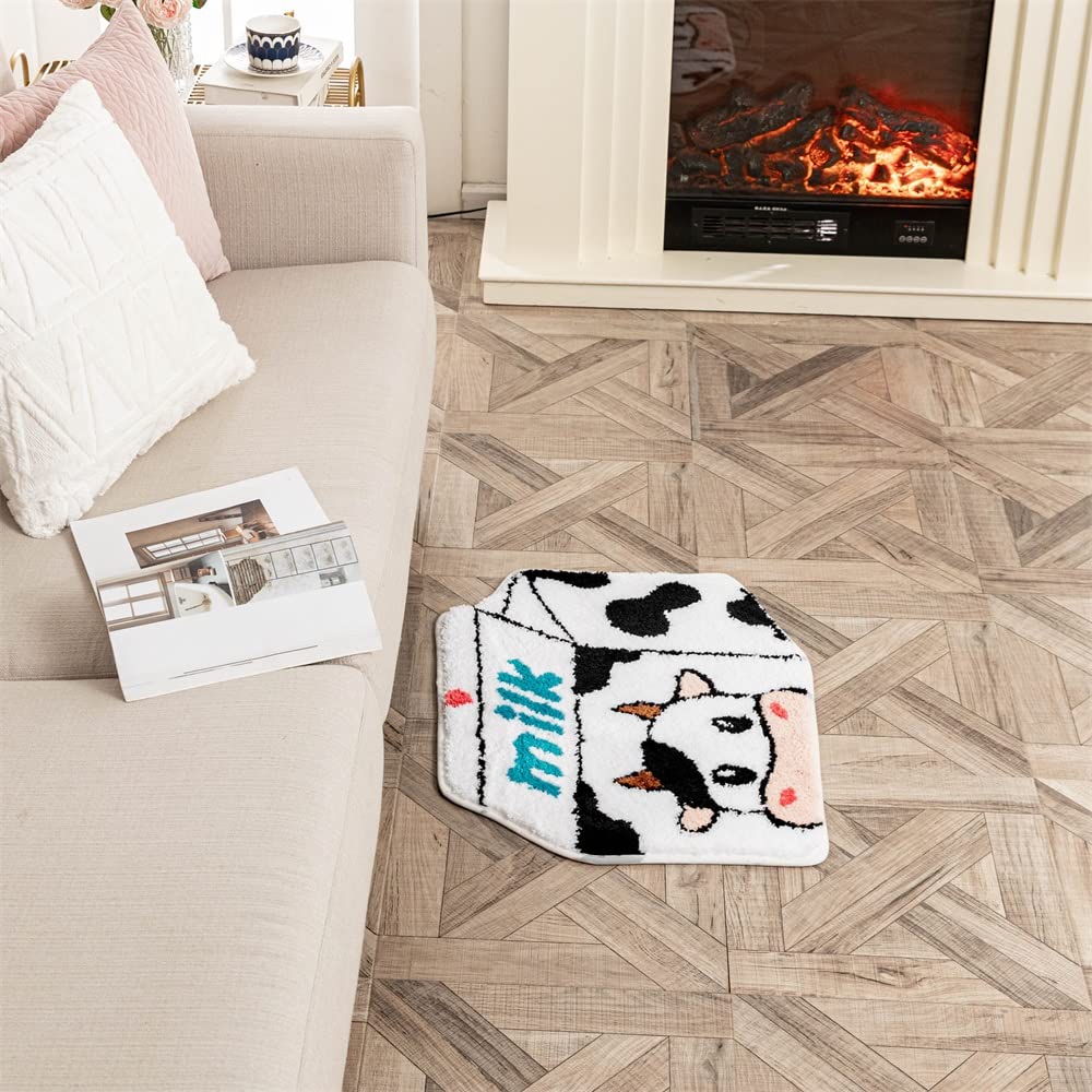 Shaped Rug Fruits Animals Bath Mat Area Rug Non-Slip Bathroom Door Mat for Bedroom Bathroom Kitchen Cartoon Area Rug for Bathroom Soft Bathmat Home Decor