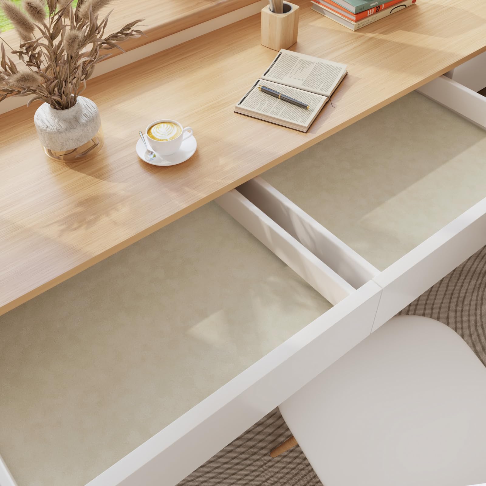 Velvet Wallpaper Peel and Stick Pink Contact Paper Self Adhesive Velvet Flocking Liner for Jewelry Drawer 12"x80" Fabric Felt Drawer Liner for Girls Bedroom Dressers Displays Decor