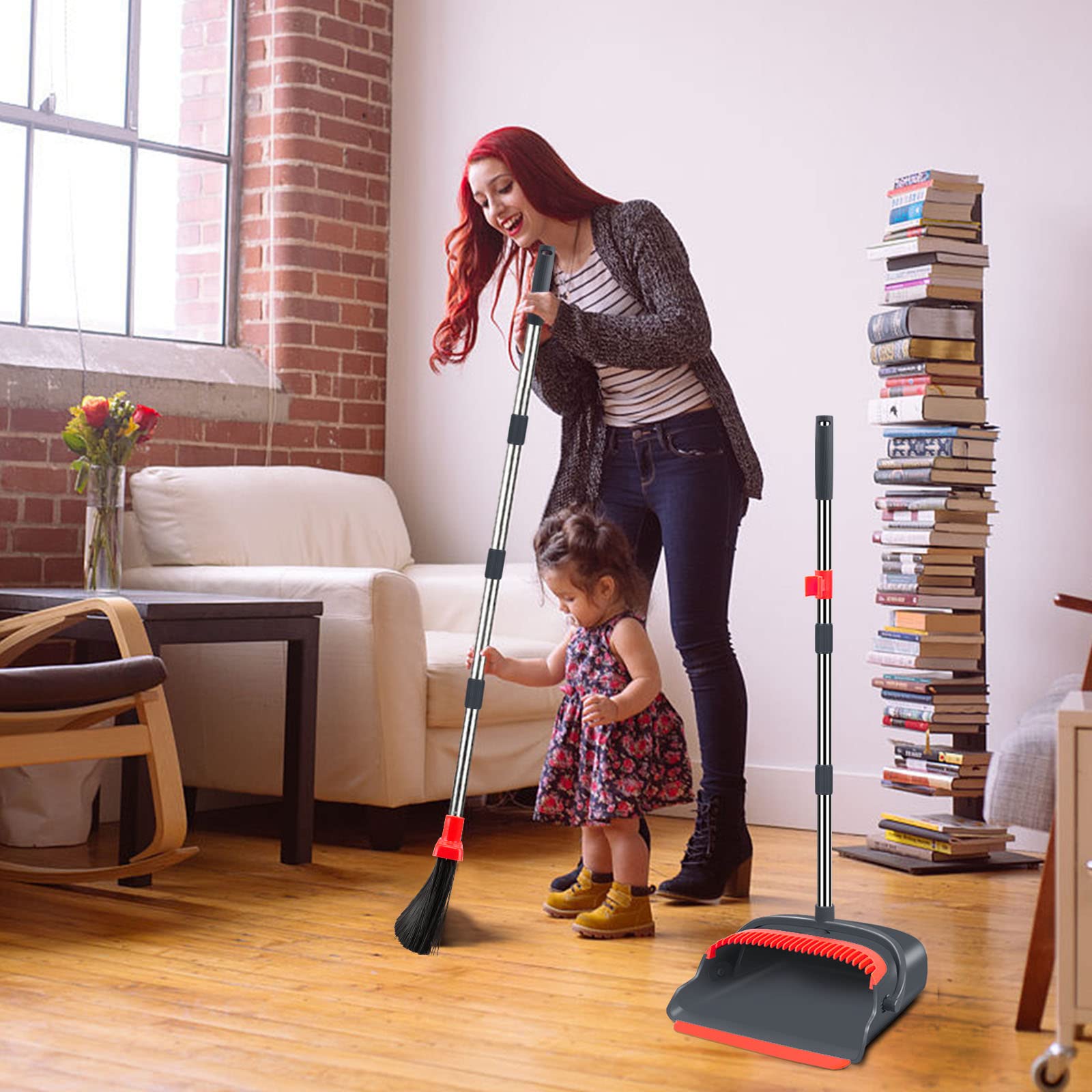 Indoor&Outdoor Broom and Dustpan Set