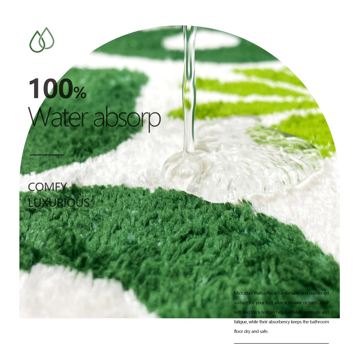 You Look Good Bath Mat Flower Bathroom Rug, Soft Absorbent Water Non Slip Rug, Superior Washable Microfiber (21"x25")