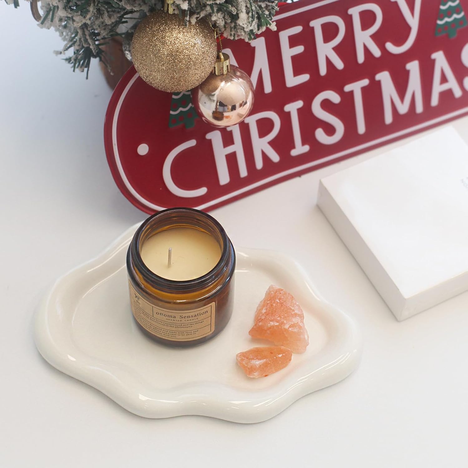 Ceramic Jewelry Tray â€?Decorative Cloud Vanity Dish, Ring Holder, and Trinket Plate for Women, Aesthetic Room Décor â€?White, Medium