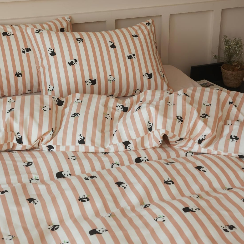 Cute Duvet Cover Sets 100% Cotton Bedding Comforter Cover Full 2 Pillowcases