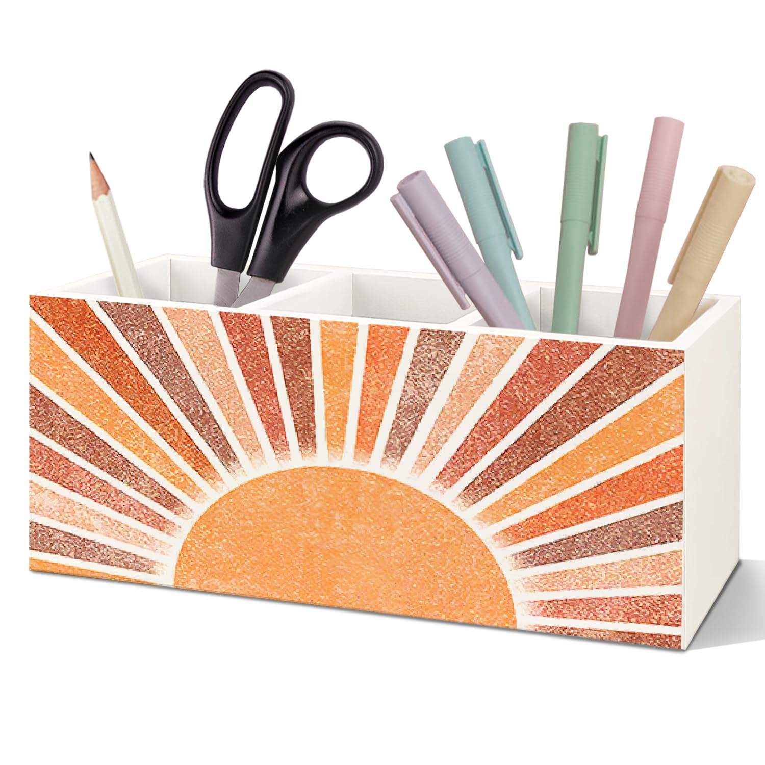 Coquette Bow Preppy Pen Holder, Preppy Desk Decor, Pen Pencil Holder Organizer for Office Desk Accessories