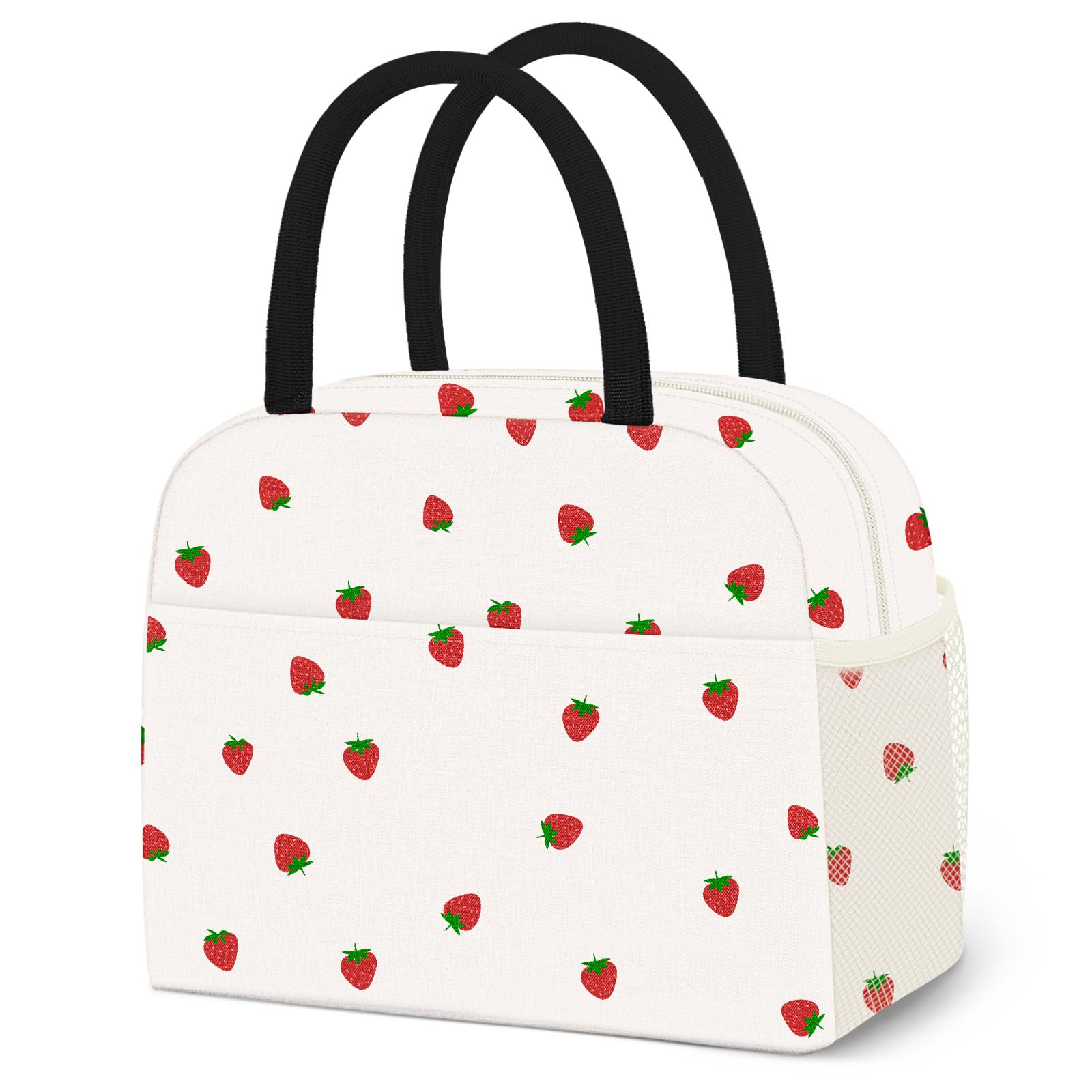 Reusable Insulated Lunch Tote Bag,Leakproof Food Handbags Case High Capacity