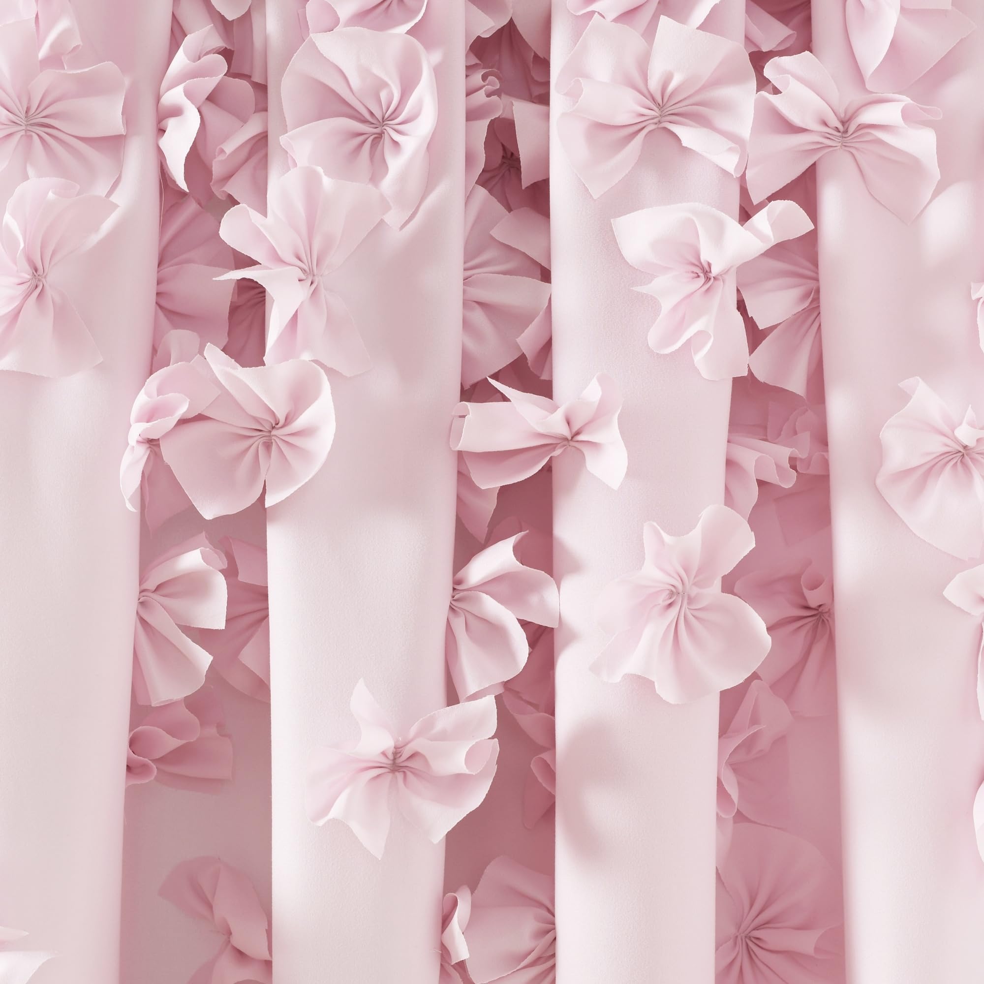 Charming Handmade Bow Details - Elegant Light Filtering Curtains