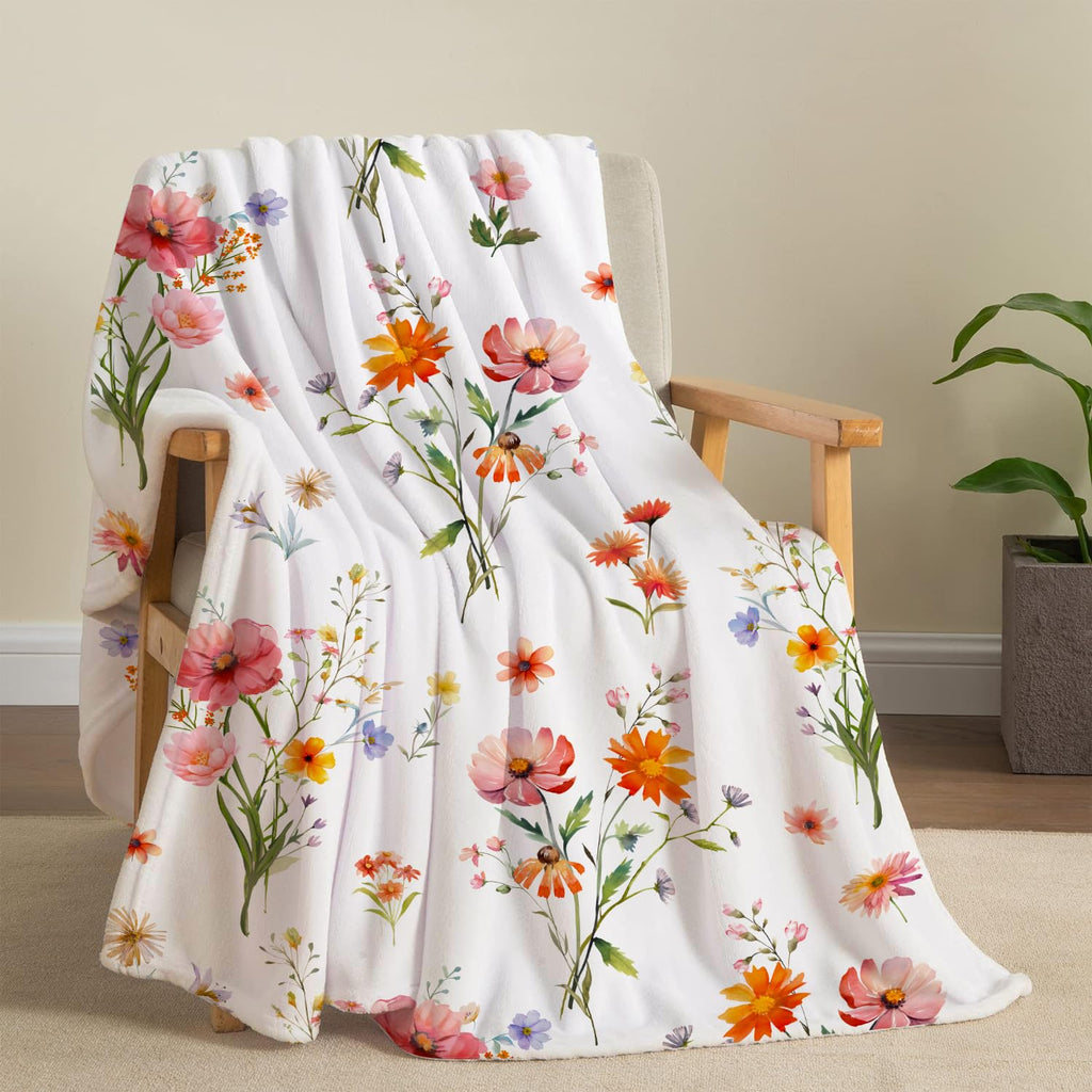 Super Soft Cozy Throw Blanket Flannel Fleece Lightweight Fuzzy Comfy Blankets for Couch Sofa Bed