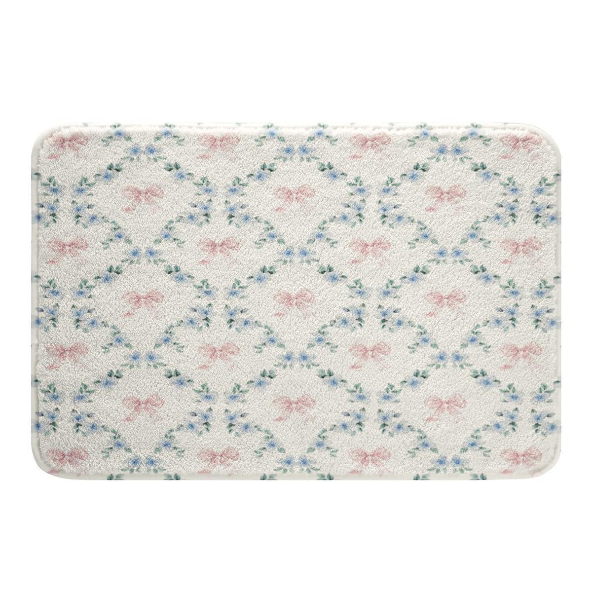 Kawaii Ribbon Bow 20"X32" Bath Mat Non Slip