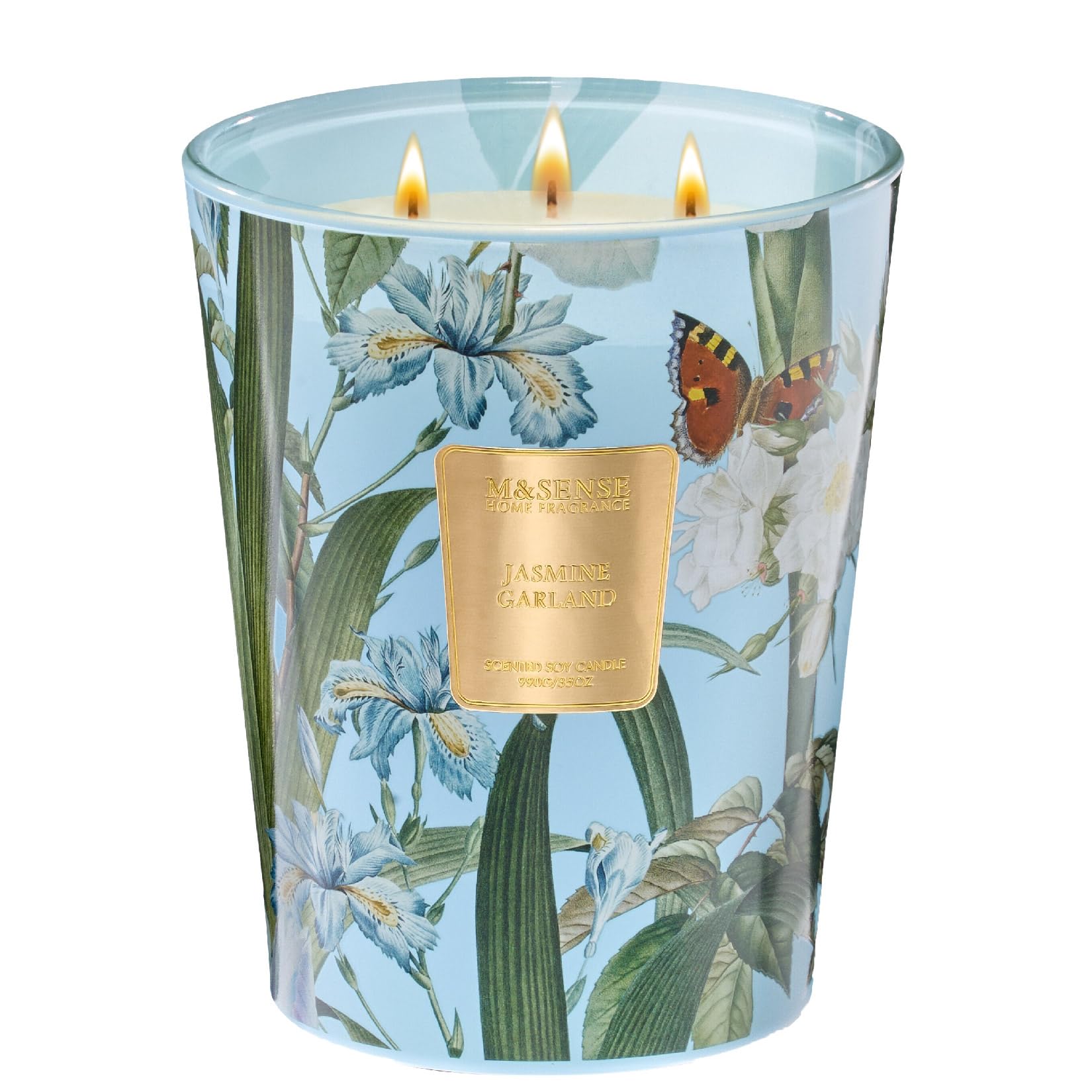 Large Soy Scented Candles, Non Toxic Natural Spring Candles 35oz 150 Hours Long Lasting Slow Burning