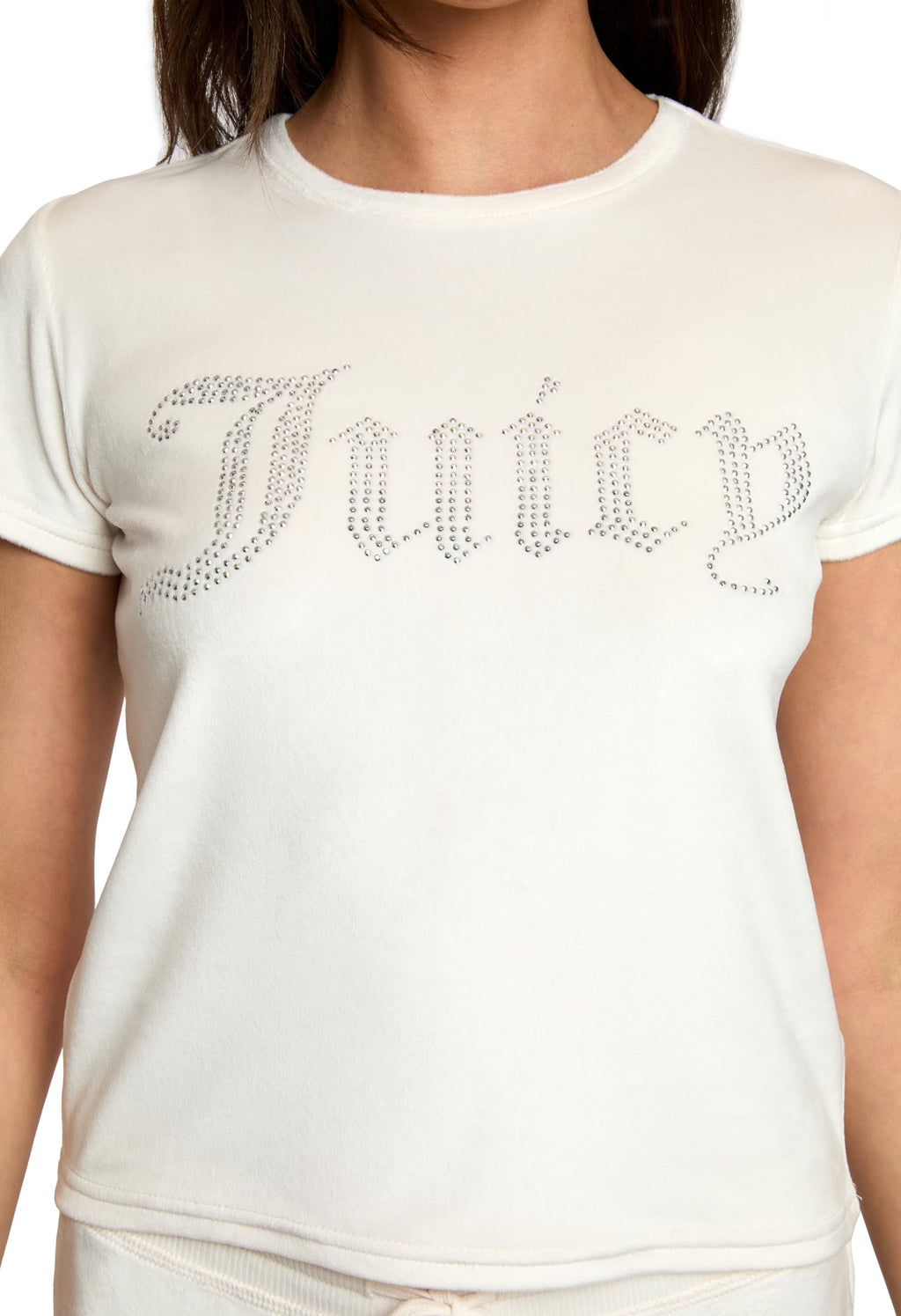 Juicy Couture Women's 2-Piece Velvet Fleece Lounge Sleepwear Set â€?Short Sleeve Shirt and Pants