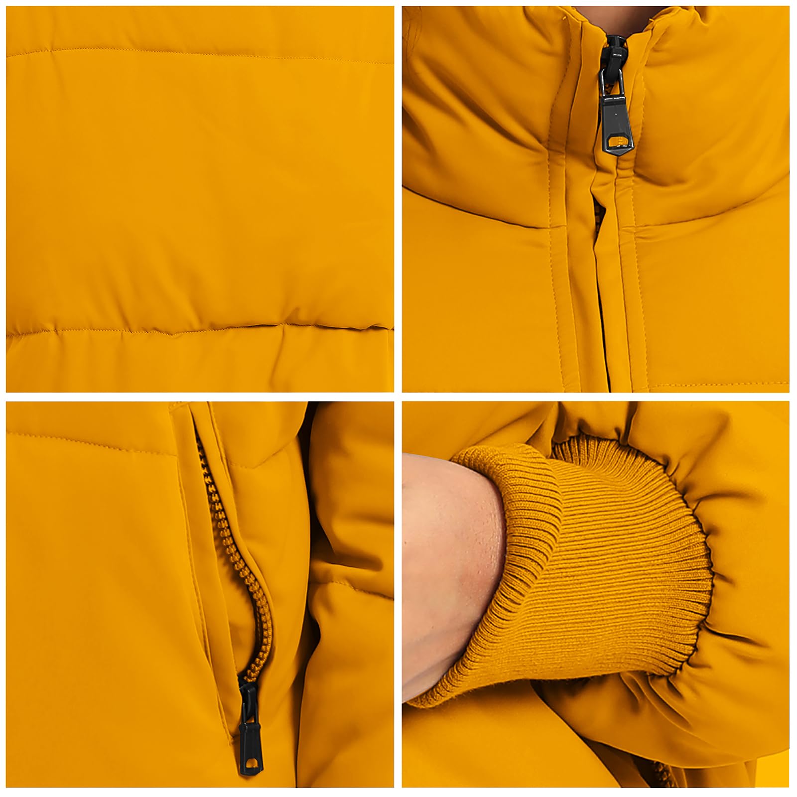 Women's Winter Baggy Zip Puffer jackets Short Down Jacket Coat