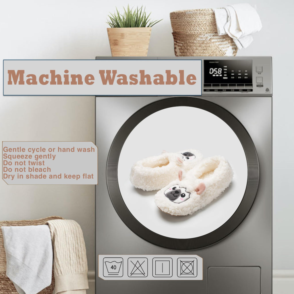 Cute Animal House Slippers - Fuzzy Warm Bedroom Slipper Socks Non-Slip Grippers