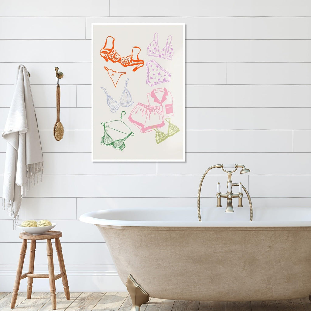 Ocean Inspired Aesthetic Print Coquette Wall Art Fun and Cute Decor