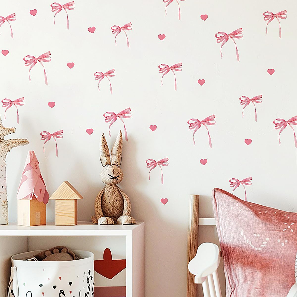Stickers Peel and Stick Coquette Pink Decals 12 Sheets