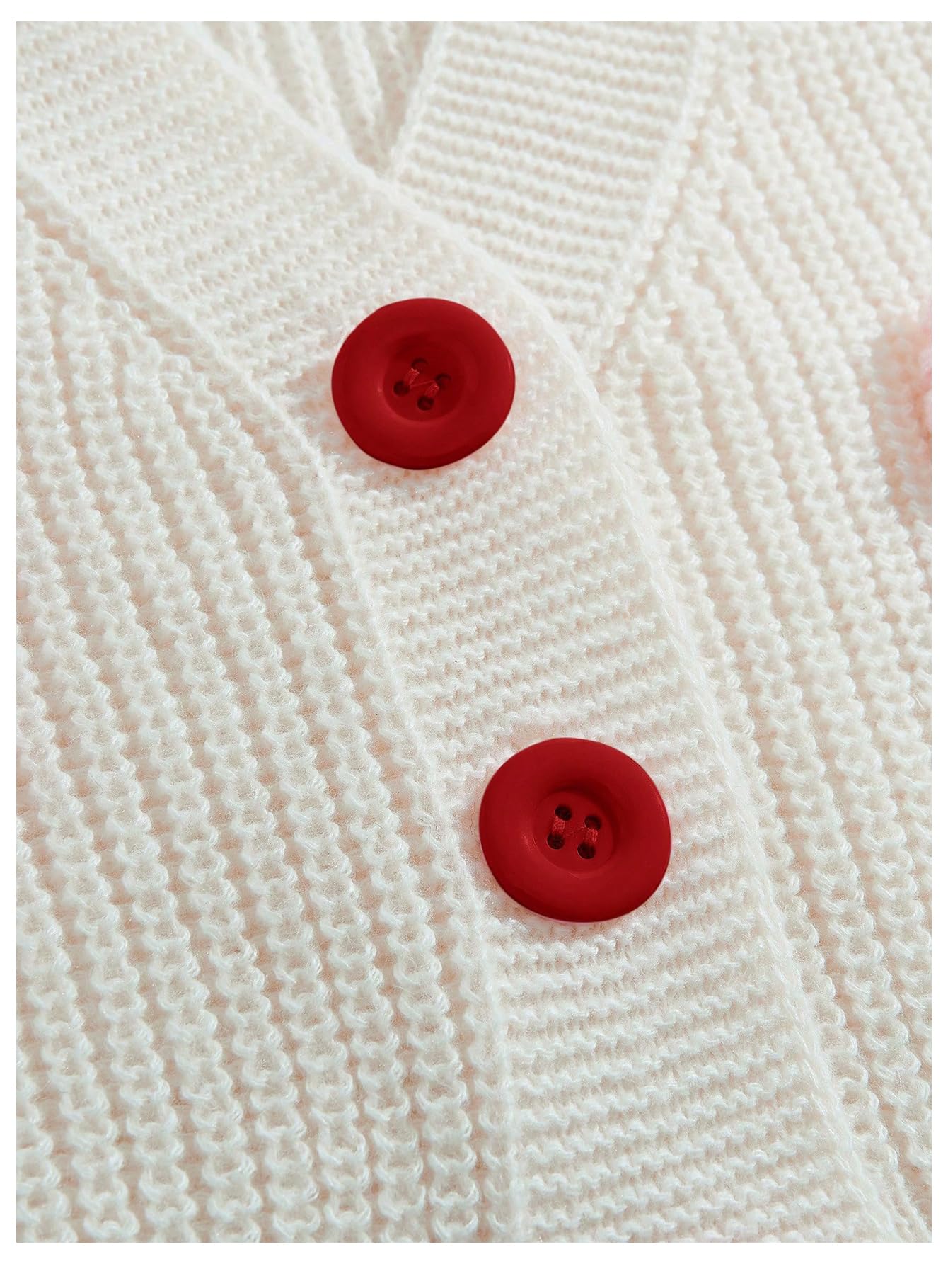 Women's Cute Bow Cardigan Sweater Long Sleeve V Neck Button Down Pullover Top