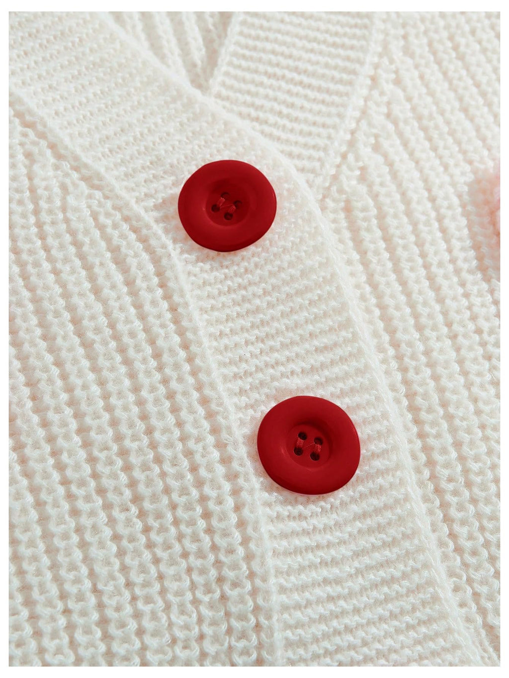 Women's Cute Bow Cardigan Sweater Long Sleeve V Neck Button Down Pullover Top