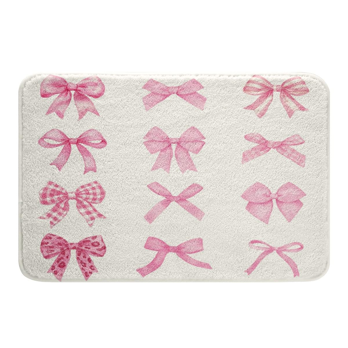 Kawaii Ribbon Bow 20"X32" Bath Mat Non Slip