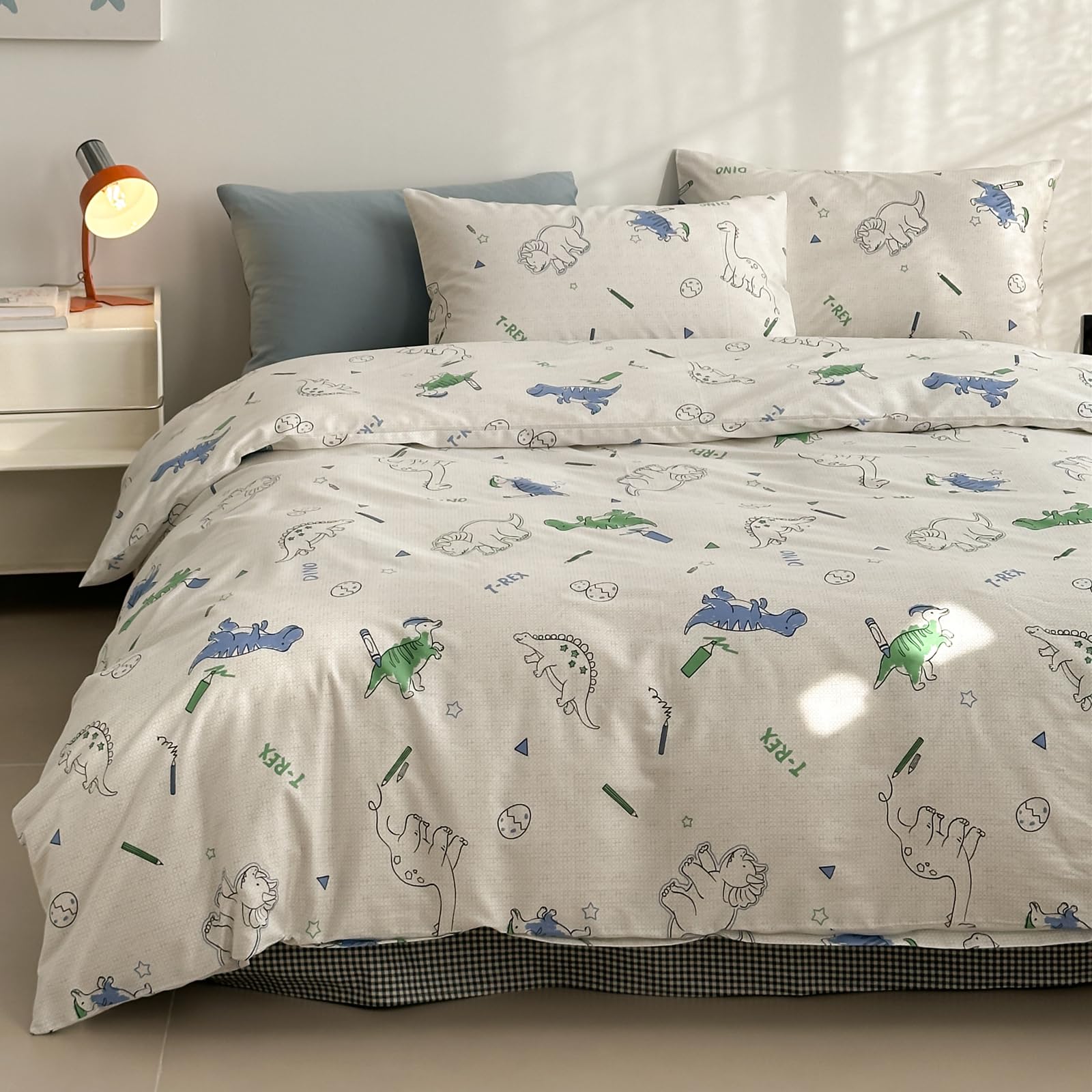 Cute Duvet Cover Sets 100% Cotton Bedding Comforter Cover Full 2 Pillowcases