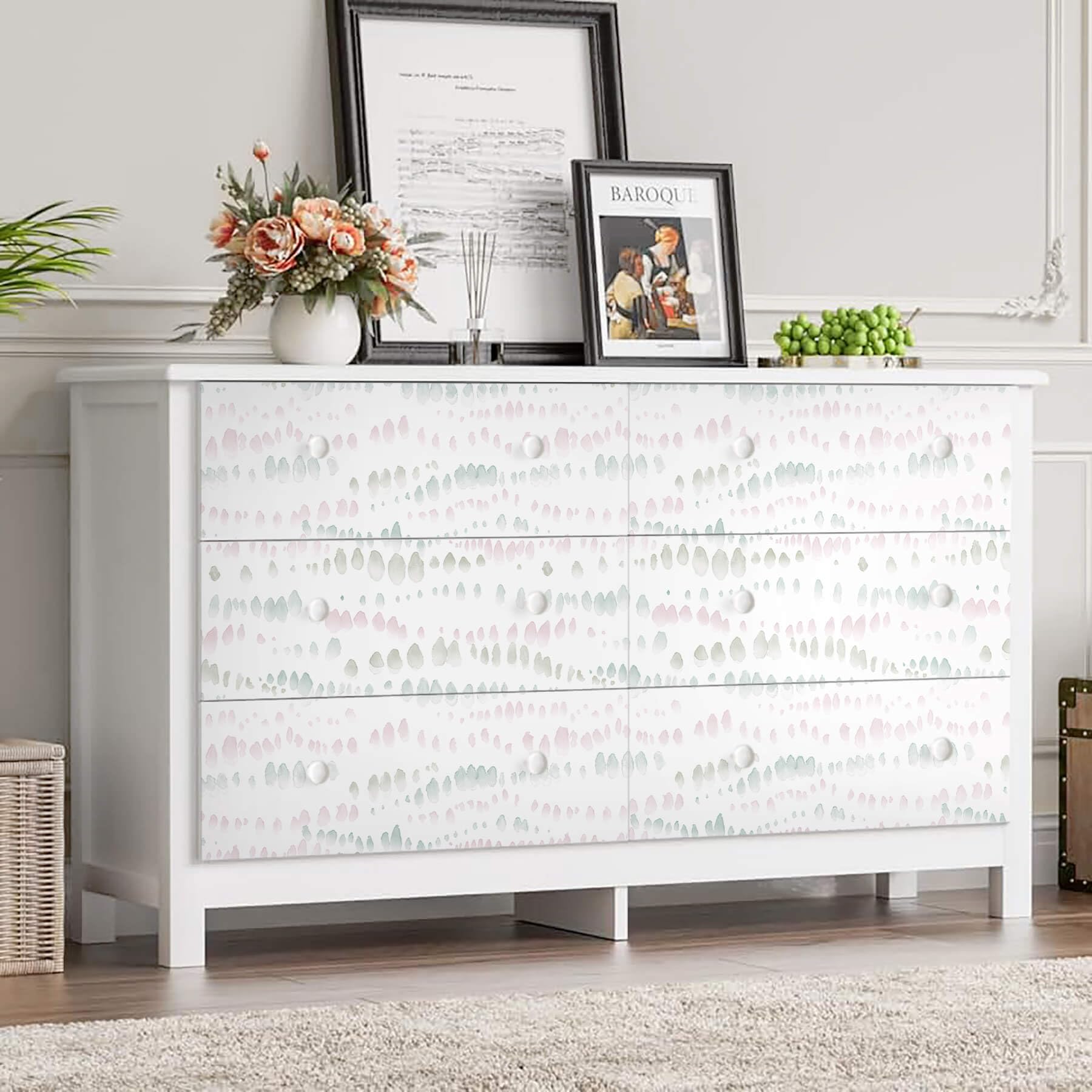 Colorful Contact Paper Polka Dot Wall Paper Modern Removable Self Adhesive Wallpaper Decor Vinyl Roll