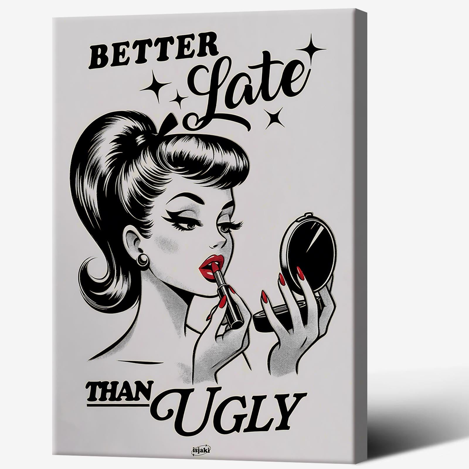 Canva Wall Art Coquette Watercolor - Aesthetic Home Bedroom Dorm Wall Decor 12x16in Unframed